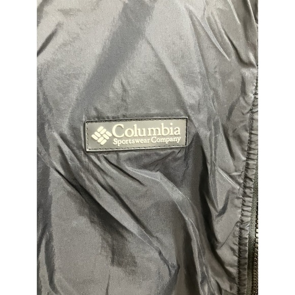 Columbia Kids Reversible Fleece Lined Zip Up Coat Jacket 14/16 Black - Picture 2 of 12